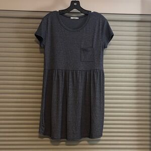 Casual blue Short Sleeve Dress